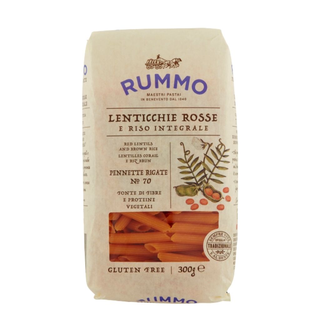 RUMMO GLUTEN FREE LENTIL PENNETTE RIGATE ROSSE PASTA NO:70