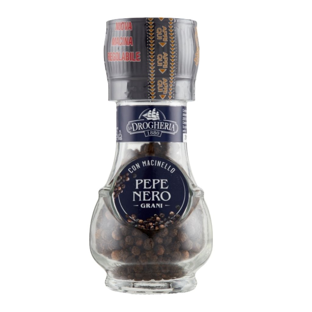 LA DROGHERIA BLACK PEPPERCORNS MILL