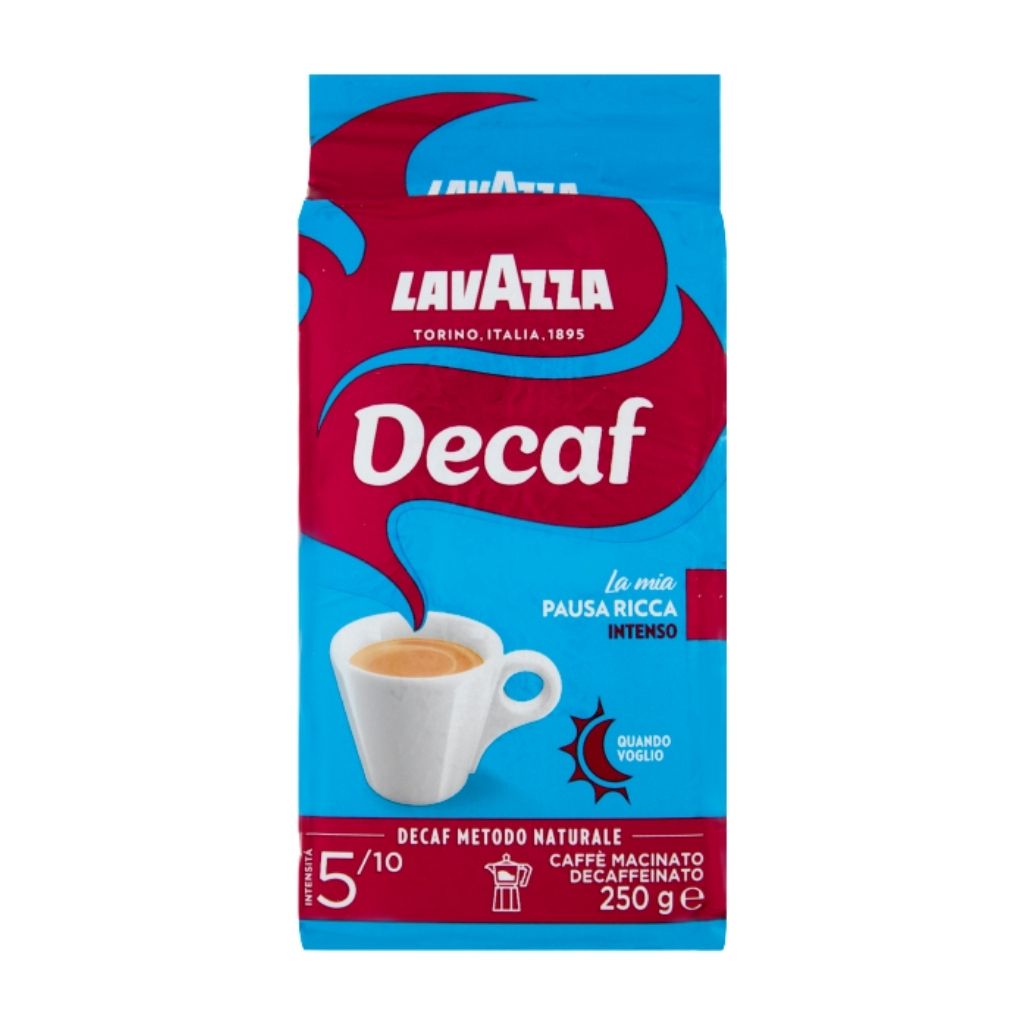 LAVAZZA DEK INTENSO DECAFFEINATED GROUND COFFEE