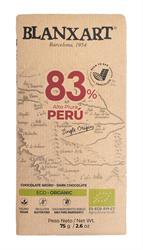 Blanxart Premium Organic & Vegan 83% PERU Chocolate Bar 75g