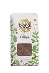 Organic Brown Lentils 500g