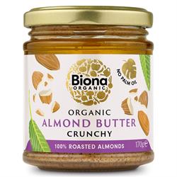Biona Organic Almond Butter Crunchy 170g