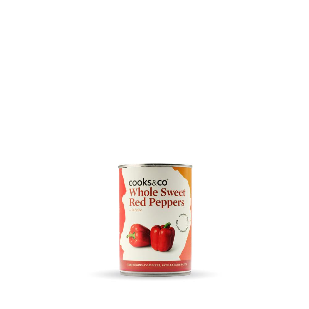 Cooks & Co Sweet Red Peppers 390g