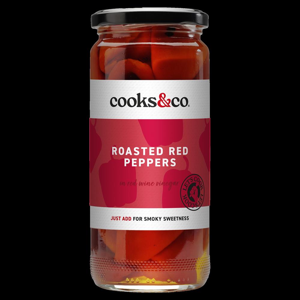 Cooks & Co Roasted Red Peppers 460g