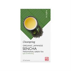 Organic Japanese Green Tea Sencha tea bags/box 20 teabags