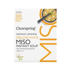 Organic Miso Soup - White with Tofu 4 x 8g Pack