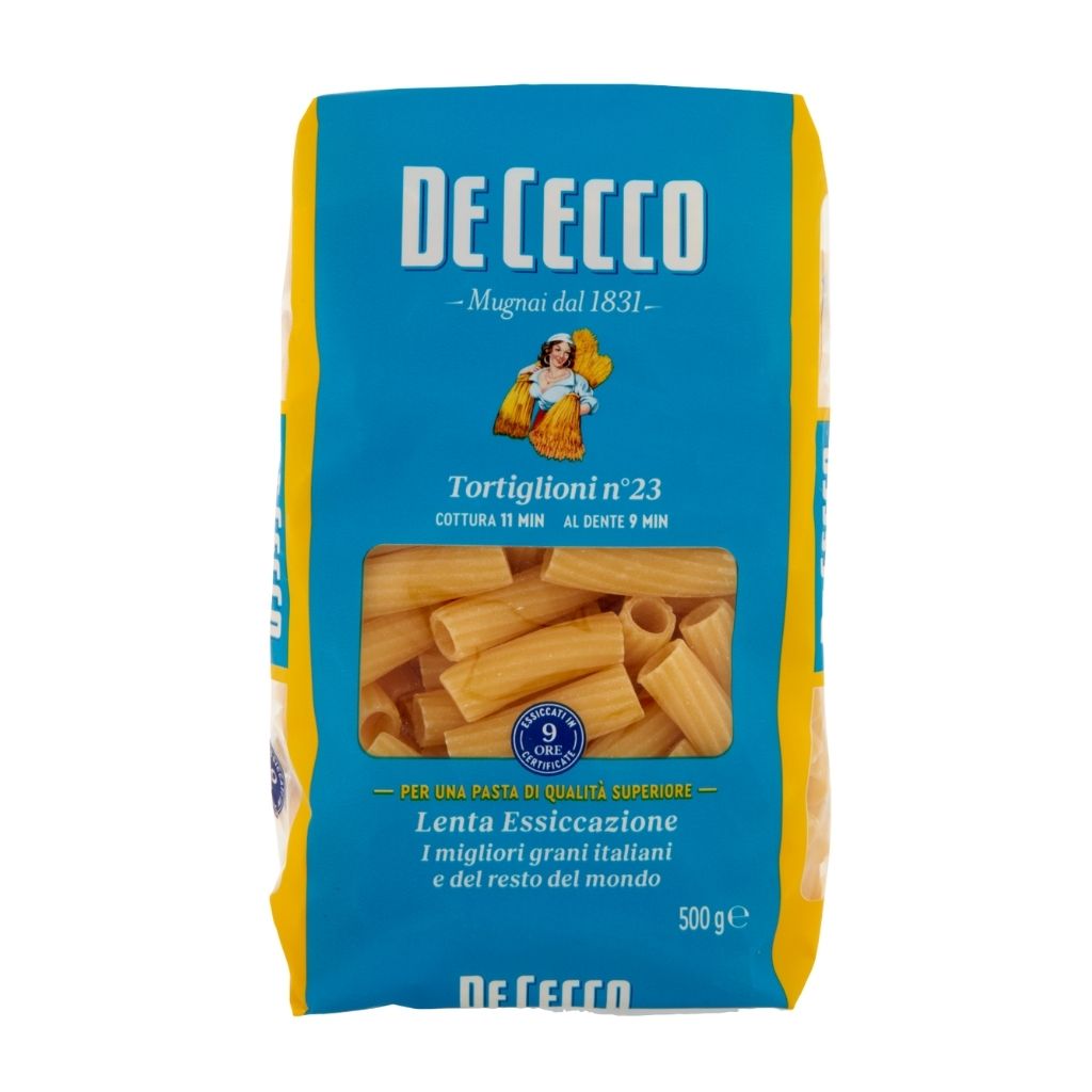 DE CECCO TORTIGLIONI PASTA NO.23