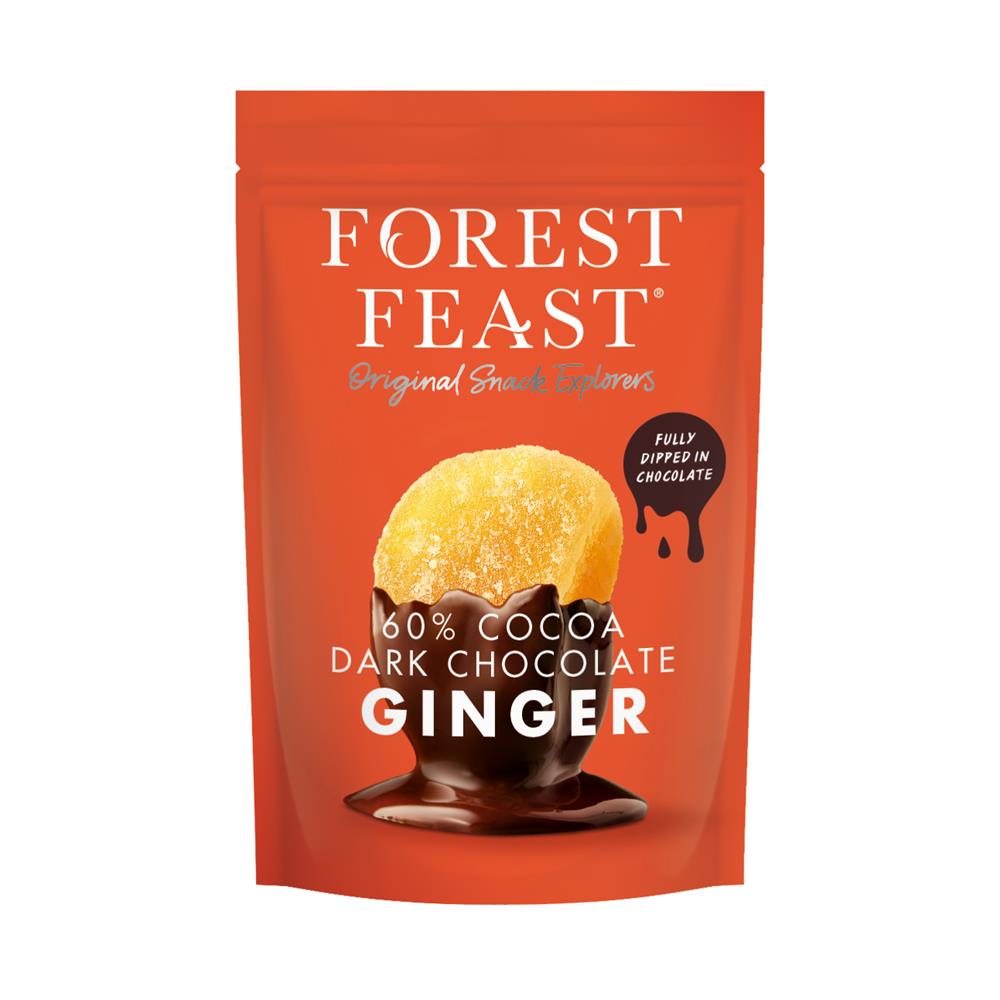 Forest Feast 60% Cocoa Dark Chocolate Ginger 130g