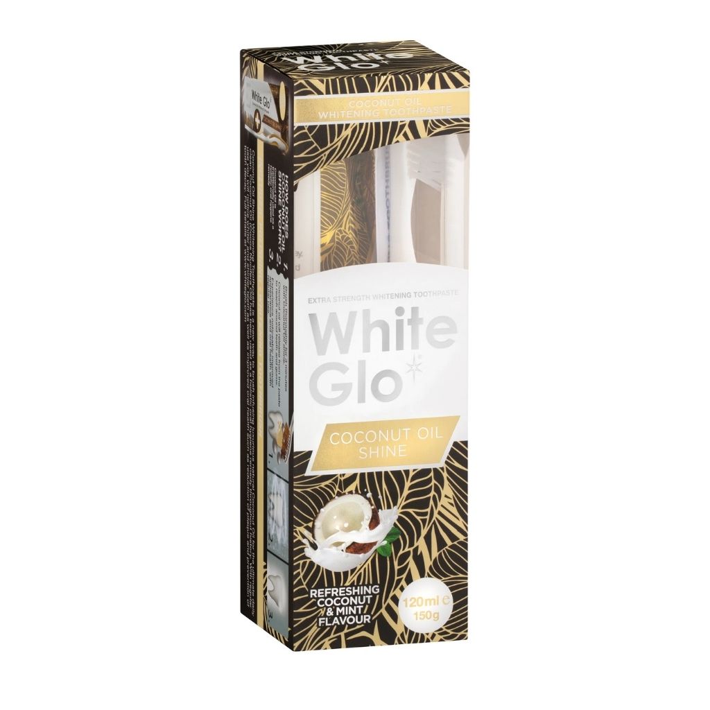 WHITE GLO Coconut Oil Shine Toothpaste