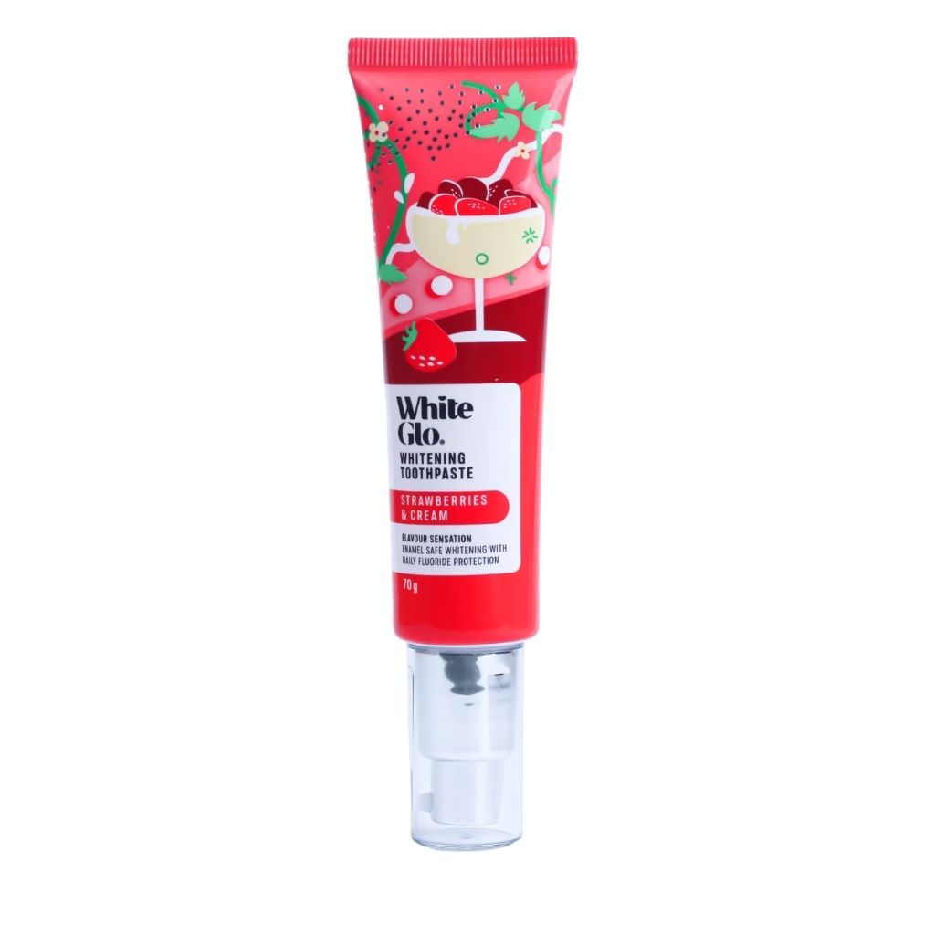 WHITE GLO Strawberries & Cream Toothpaste 70 GR
