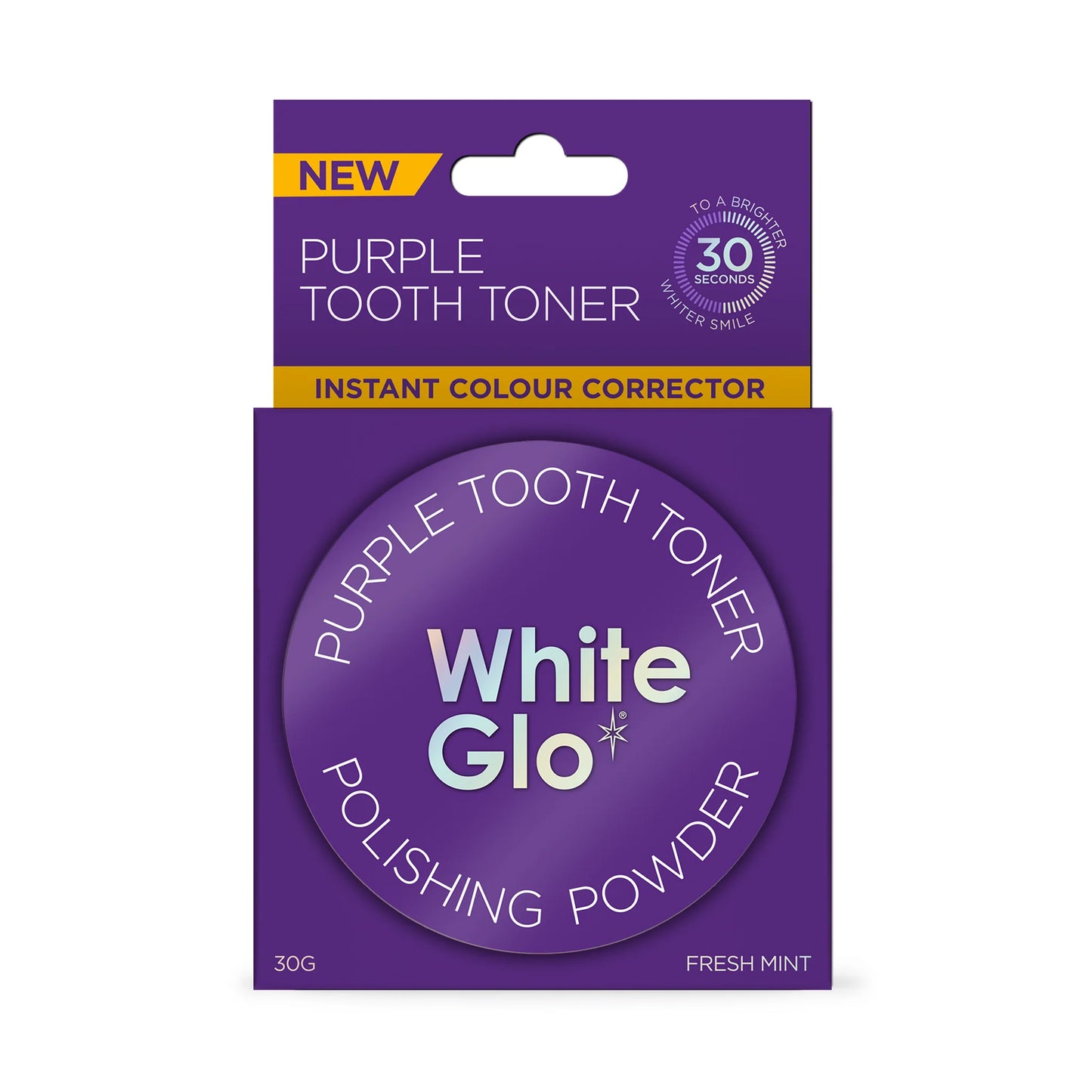 WHITE GLO Purple Tooth Toner Powder