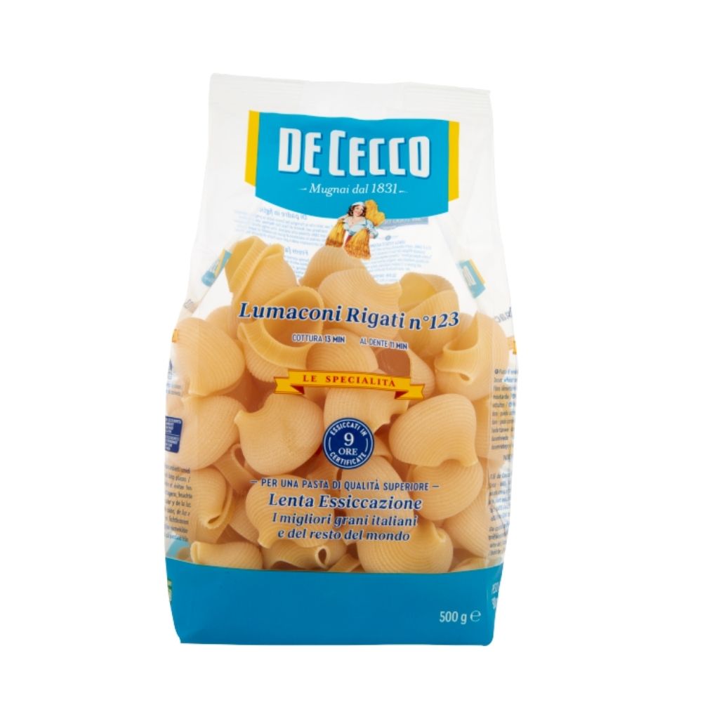 DE CECCO PASTA LUMACONI RIGATI NO:123