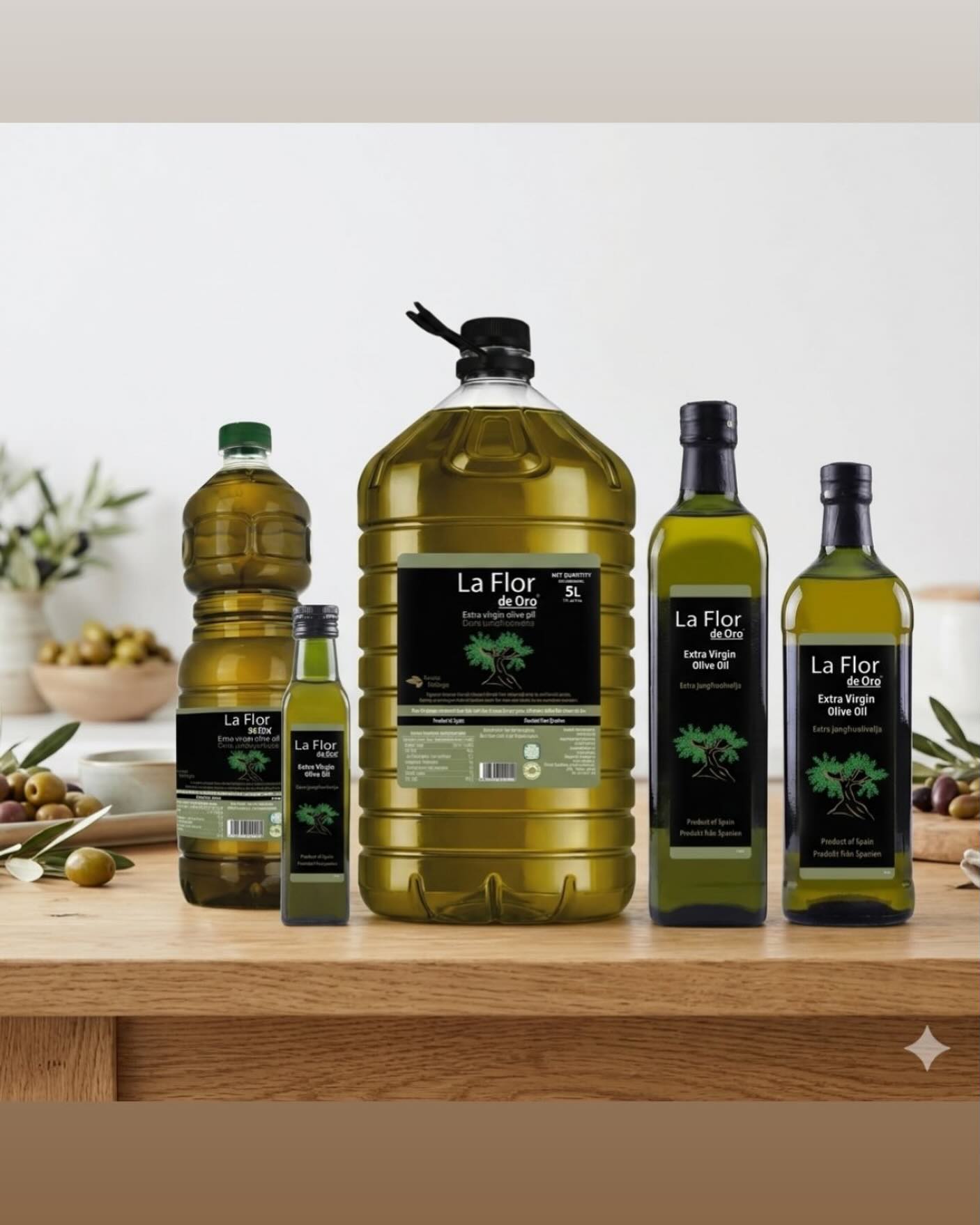 LA FLOR DE ORO EXTRA VIRGIN OLIVE OIL 5L
