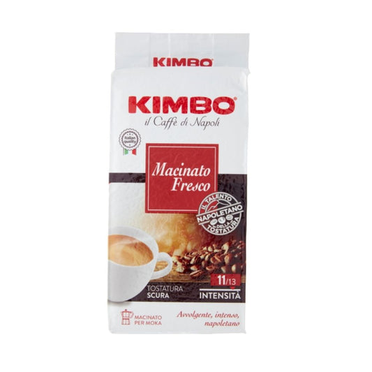 KIMBO COFFEE ESPRESSO GROUND DARK ROAST