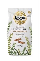 Organic Wholemeal Spelt Fusilli Pasta 500g