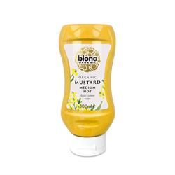 Organic Medium Hot Mustard Squeezy 300ml