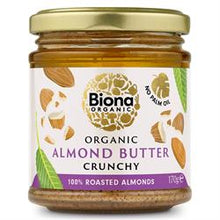 Biona Organic Almond Butter Crunchy 170g