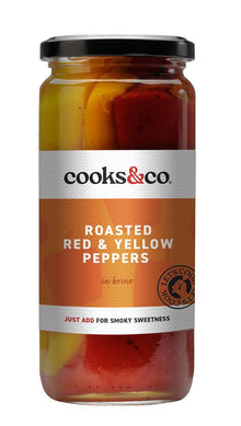 Cooks & Co Roasted Red & Yellow Peppers 460g