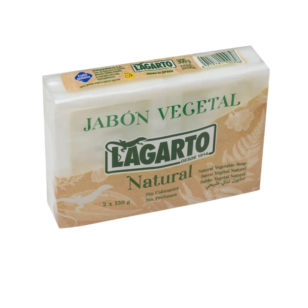 LAGARTO JABON VEGETAL NATURAL LIZARD SOAP  2x150 GR