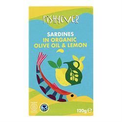 Fish4Ever Sardines in Organic Olive Oil and Lemon 120g