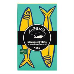 Mackerel Fillet in Organic Sunflower Oil 125g