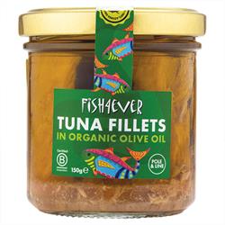 Fish4Ever Azores Tuna Fillets in Organic Olive Oil 150g