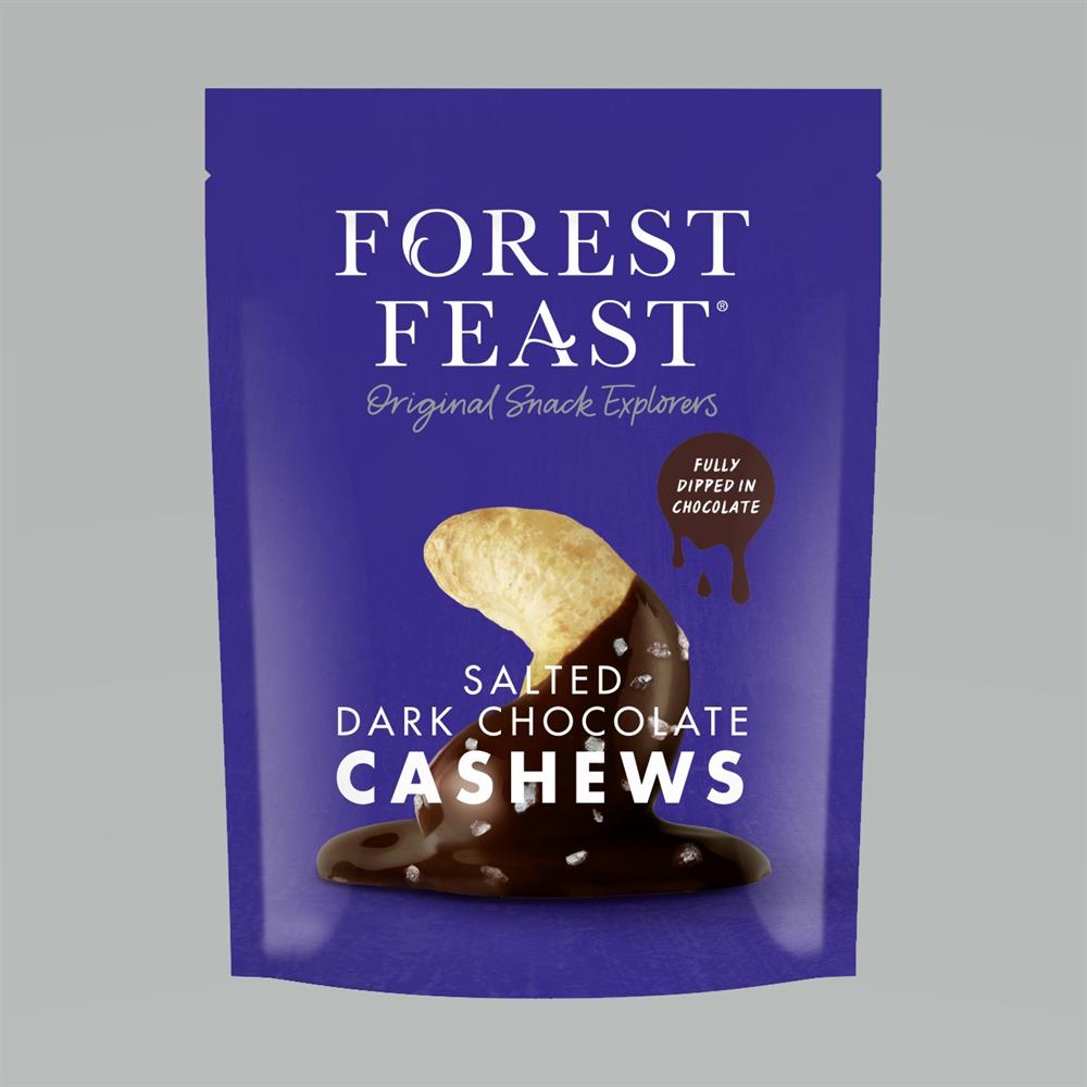 Forest Feast Salted Dark Chocolate Cashews 120g