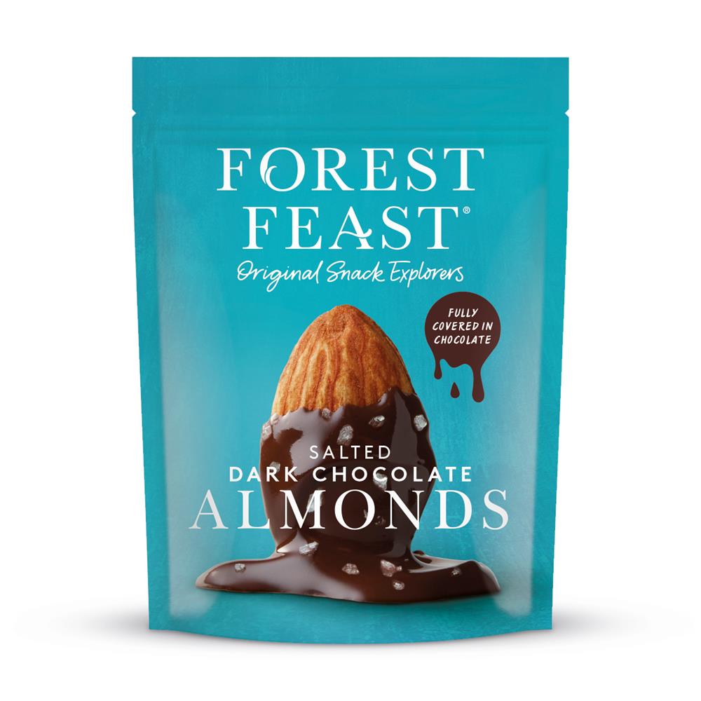 Forest Feast Salted Dark Chocolate Almonds 120g