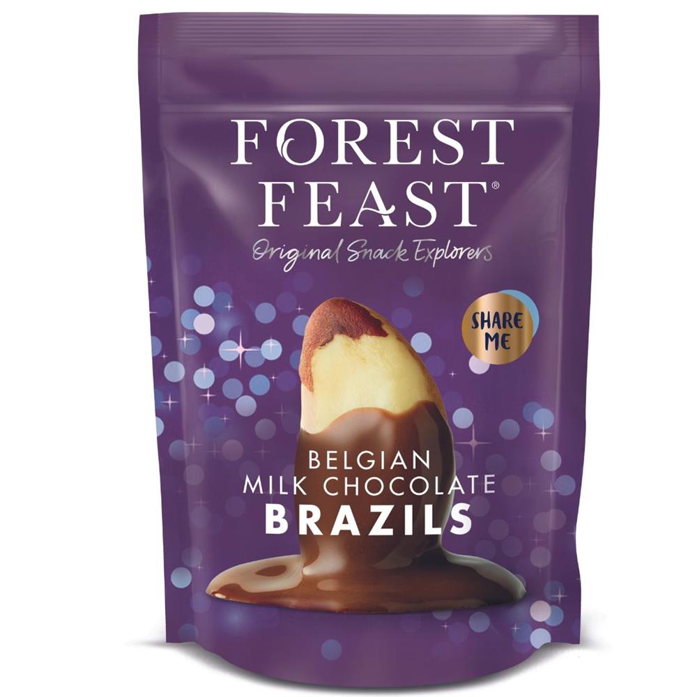 Forest Feast Belgian Milk Chocolate Brazils Sharing Bag 270g