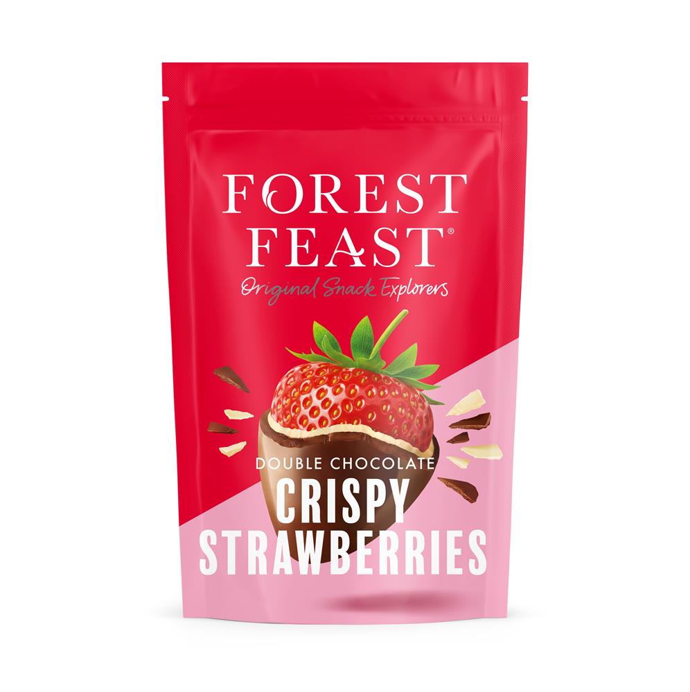 Forest Feast Double Chocolate Crispy Strawberries 100g
