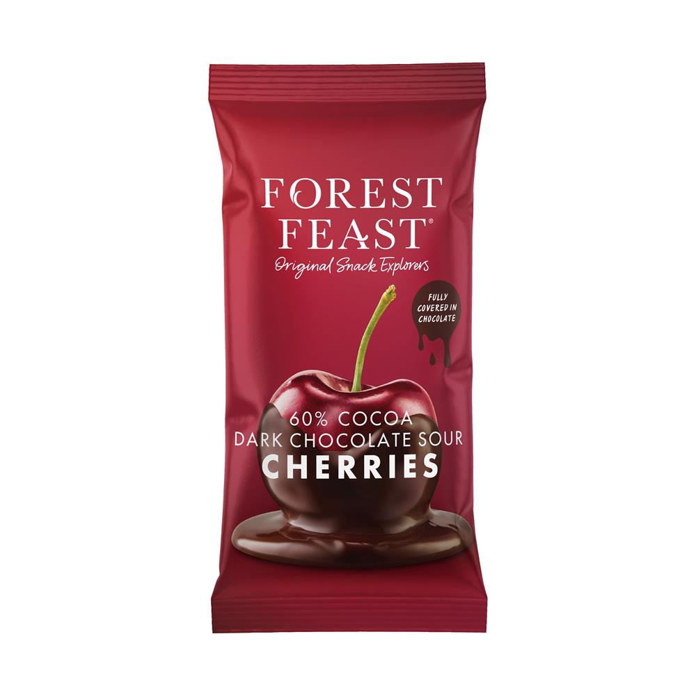 Forest Feast Dark Chocolate Sour Cherries 40g