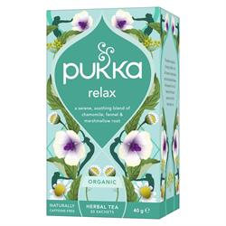 Pukka Organic Relax Herbal Tea 20 Sachets 40g