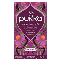 Pukka Elderberry & Echinacea Organic Herbal Tea 20 sachets