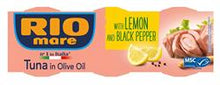 Rio Mare Tuna in Olive Oil Lemon & Black Pepper No Drain 3 x 65g