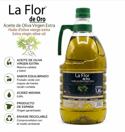 LA FLOR DE ORO EXTRA VIRGIN OLIVE OIL 1.8L